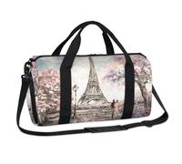 Sac de sport à l'huile Paris Street - Sac de voyage décontracté pour enfants filles garçons femmes hommes