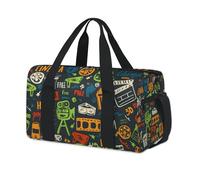 Sac de sport à motif cinéma pour le week-end, sac fourre-tout décontracté pour voyage, gym, enfants, filles, garçons, femmes, hommes