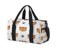 Sac de sport à motif de tigre mignon pour enfants, filles, garçons, femmes, hommes, imprimé tigre, sac de voyage, sac fourre-tout, sac de sport décontracté