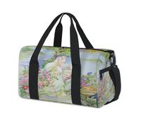 Sac de sport à motif floral aquarelle pour enfants, filles, garçons, femmes, hommes, femmes, femmes, week-ends, sac de voyage, sac fourre-tout, sac de sport, sac de sport décontracté