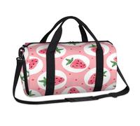 Sac de sport à motif fraises mignon pour le week-end, sac de voyage décontracté pour enfants, filles, garçons, femmes, hommes