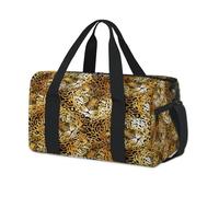 Sac de sport à motif léopard Jaguars pour enfants, filles, garçons, femmes, hommes, léopard, week-end, voyage, sac fourre-tout, sac de sport décontracté