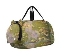 Sac de sport à porter pour garçons, sacs de nuit pour tout-petits, sacs de voyage pour filles, sac fourre-tout pour enfants, sac de sport, imprimé Auguste Renoir, jeune femme, Peinture Nymphéas Claude