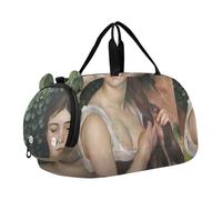 Sac de sport à porter pour garçons, sacs de nuit pour tout-petits, sacs de voyage pour filles, sac fourre-tout pour enfants, sac de sport, imprimé Auguste Renoir, jeune femme, Renoir imprime beauté