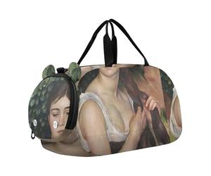 Sac de sport à porter pour garçons, sacs de nuit pour tout-petits, sacs de voyage pour filles, sac fourre-tout pour enfants, sac de sport, imprimé Auguste Renoir, jeune femme, Renoir imprime beauté