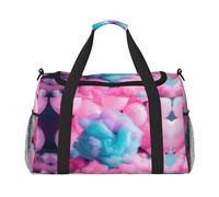 Sac de sport à porter sous le siège avec imprimé barbe à papa rose, noir, One Size