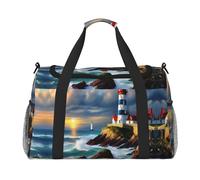 Sac de sport à porter sous le siège Motif phare avec peinture diamant, noir, One Size