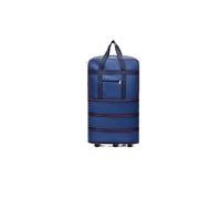 Sac de Sport à roulettes avec Roues, Enregistrement Universel sur Roue, Sac Bagages Extensible Grande capacité, Voyage for W nd, Nuit pour Voyage roulettes(Blue Three Layers)