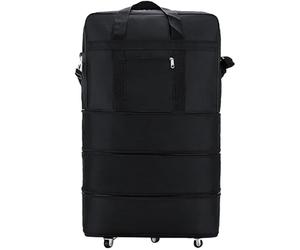 Sac De Sport à roulettes Valise Pliable Extensible De Capacité avec Roues Rotatives à 360 ° Sac De Voyage Multifonctionnel étanche Oxford à roulettes pour Hommes Femmes Voyage d'affaires