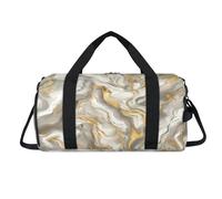 Sac de sport à texture marbrée avec compartiment à chaussures pour la nuit, le w nd, le voyage, la gym, l'organisateur de bagages pour femmes, hommes, enfants, filles, garçons
