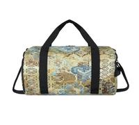 Sac de sport abstrait ethnique géométrique avec compartiment à chaussures pour la nuit, le w nd, le voyage, la gym, l'organisateur de bagages pour femmes, hommes, enfants, filles, garçons