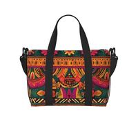 Sac de sport amérindien avec attrape-rêves pour homme et femme, sac de voyage avec compartiment à chaussures, sacs d'entraînement, Art folk mexicain bohème, Taille unique, Sac de voyage