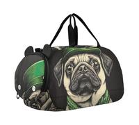 Sac de sport amusant pour garçons avec imprimé Pitbull rire, Art de chien carlin mignon, Classique