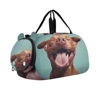 Sac de sport amusant pour garçons avec imprimé Pitbull rire, Imprimé Happy Pitbull Rire, Classique