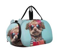 Sac de sport amusant pour garçons avec imprimé Pitbull rire, Lunettes de soleil élégantes pour chien Yorkie, Classique