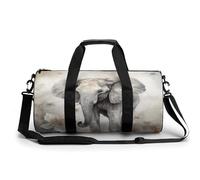 Sac de sport, animaux mignons imprimés éléphants, sac de gym cylindrique, sac de sport, sac de bagage de week-end, animaux mignons éléphant, 45 cm/22,9 cm/22,9 cm, élégant, Animaux Mignon Éléphant,