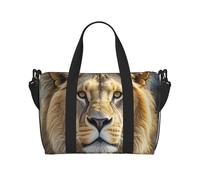 Sac de sport astronaute dans l'espace pour homme et femme, sac de voyage avec compartiment à chaussures, sac d'entraînement, Image du lion, One Size, Sac de voyage