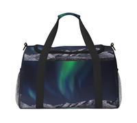 Sac de sport Aurora pour femme - Sac fourre-tout de sport avec compartiment, sac fourre-tout pour homme et femme, Noir , Taille unique