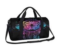 Sac de sport avec attrape-rêves papillon pour le w nd, sac fourre-tout décontracté, sac de voyage, gym, bagage pour enfants, filles, garçons, femmes, hommes