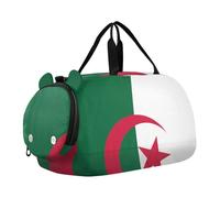 Sac de sport avec compartiment à chaussures de grande capacité pour garçons et filles, Drapeau national de l'Algérie, TAILLE UNIQUE, Moderne/ajusté.