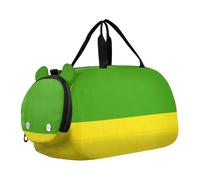 Sac de sport avec compartiment à chaussures de grande capacité pour garçons et filles, Drapeau national du Gabon, TAILLE UNIQUE, Moderne/ajusté.