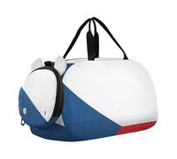 Sac de sport avec compartiment à chaussures de grande capacité pour garçons et filles, Drapeau national de la République tchèque, TAILLE UNIQUE, Moderne/ajusté.