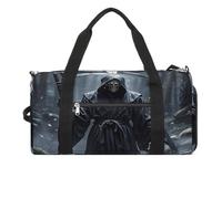 Sac de sport avec compartiment à chaussures et compartiment pour vêtements humides - Sac d'entraînement pour voyage, sport, fitness, Noir , Taille unique, Organiseur de sac