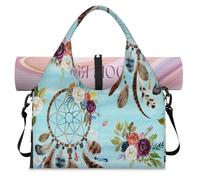 Sac de sport avec compartiment à chaussures Motif attrape-rêves ethniques Idéal pour la gym, le yoga, les voyages, couleur, L, Sac de voyage