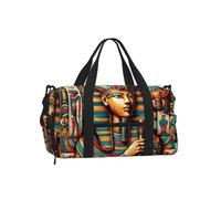 Sac de Sport avec Compartiment à Chaussures Motif Dieu de l'Égypte Antique