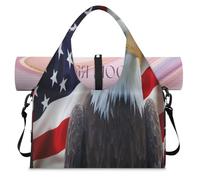 Sac de sport avec compartiment à chaussures Motif drapeau américain, couleur, L, Sac de voyage