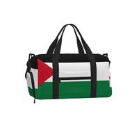 Sac de sport avec compartiment à chaussures - Motif drapeau de l'État de Palestine - Léger - Pour homme et femme - Sac de voyage imperméable avec poche humide