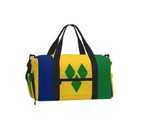 Sac de sport avec compartiment à chaussures Motif drapeau de Saint-Vincent-et-les Grenadines