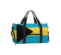 Sac de sport avec compartiment à chaussures - Motif drapeau des Bahamas - Léger - Pour la gym et le w nd - Pour homme et femme - Sac de voyage imperméable avec poche pour mouillage
