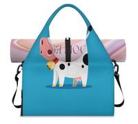 Sac de sport avec compartiment à chaussures Motif vache Mooing, couleur, L, Sac de voyage