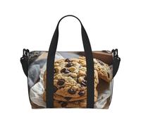 Sac de sport avec compartiment à chaussures pour homme et femme Motif corbeau, Cookies aux pépites de chocolat, Taille unique, Sac de voyage