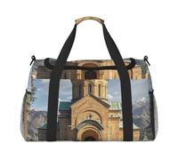 Sac de sport avec compartiment à chaussures pour homme et femme Motif corbeau, Église arménienne, Taille unique, Sac de voyage