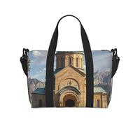 Sac de sport avec compartiment à chaussures pour homme et femme Motif corbeau, Église arménienne, Taille unique, Sac de voyage