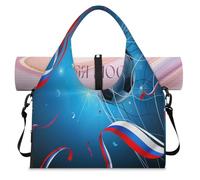 Sac de sport avec compartiment pour chaussures de football, drapeau de la Russie, sac fourre-tout pour la gym, le yoga, les voyages, couleur, L, Sac de voyage