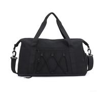 Sac de sport avec compartiment séparé pour chaussures et poche humide, parfait pour un usage quotidien et les voyages, Noir