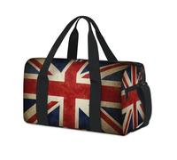 Sac de sport avec drapeau de la Grande-Bretagne - Sac de voyage décontracté pour enfants, filles, garçons, femmes, hommes