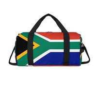 Sac de sport avec drapeau de l'Afrique du Sud avec compartiment à chaussures - Sac de voyage pour le w nd - Organisateur de bagages pour femmes, hommes, enfants, filles et garçons