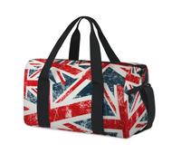 Sac de sport avec drapeau du Royaume-Uni Union Jack pour le w nd, sac fourre-tout, sac de sport décontracté pour enfants, filles, garçons, femmes, hommes