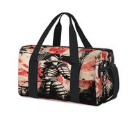 Sac de sport avec drapeau du Samouraï du Japon pour enfants, filles, garçons, femmes, hommes, sac de voyage pour la nuit, sac de voyage fourre-tout décontracté pour la gym