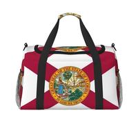 Sac de sport avec imprimé drapeau de l'État de Floride sous le siège, noir, One Size