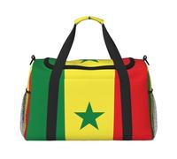 Sac de sport avec imprimé drapeau du Sénégal pour voyage, week-end ou nuit, sac fourre-tout de sport pour homme et femme