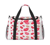 Sac de sport avec imprimé lèvres pour homme et femme