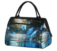 Sac de sport avec imprimé papillon pour homme et femme, sac de sport de voyage, sac de sport imperméable avec manchon à roulettes, sac de gym pour le week-end, sac fourre-tout pour voyage, gym, sport