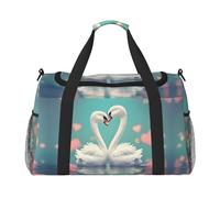 Sac de sport avec imprimé « The Swan in Love » - Pour voyage, week-end - Sac de sport pour homme et femme