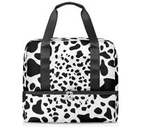 Sac de sport avec imprimé vache pour femmes, hommes, garçons et filles, 21 L, sac fourre-tout séparé pour voyage, gym, yoga, couleur, Big, Organiseur de sac