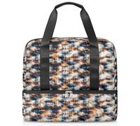 Sac de sport avec motif d'art abstrait pour femmes, hommes, garçons et filles, 21 L, sac fourre-tout séparé pour voyage, gym, yoga, couleur, Big, Organiseur de sac